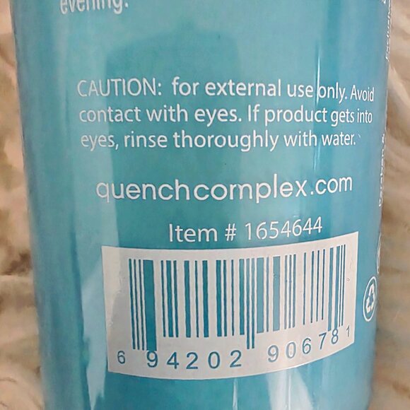 NWT Quench Micro Water Complex Foaming Cleanser- Mild, Daily Cleanser- 4.1fl oz - Picture 6 of 8